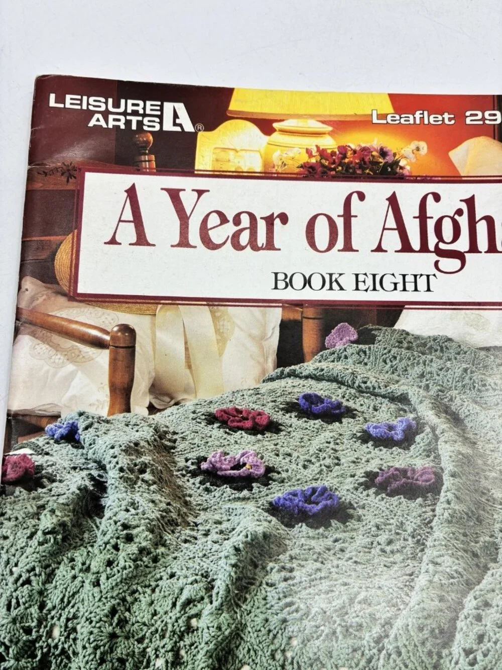 Leisure Arts A Year of Afghans Book Eight Crochet Pattern Leaflet 12 Designs